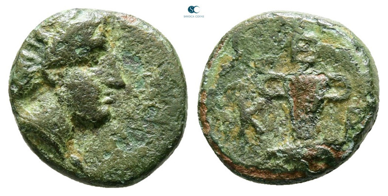 Kings of Thrace. Odrysian. Kersebleptes 359-340 BC. 
Bronze Æ

12 mm, 1,63 g...