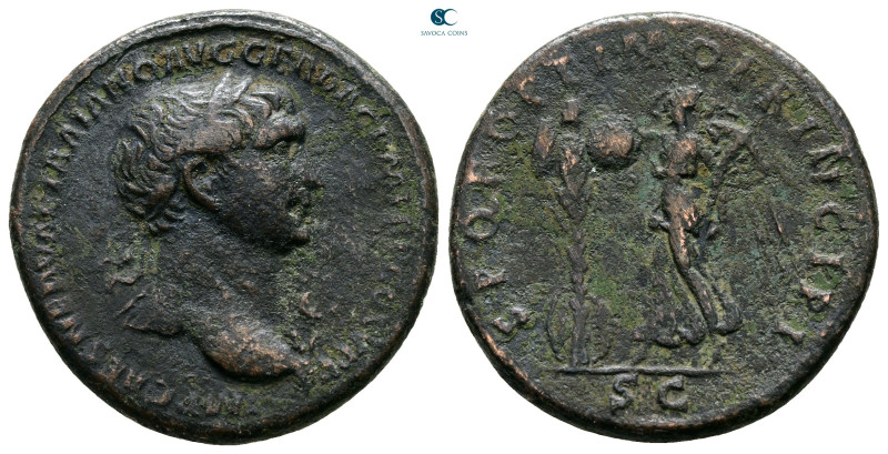 Trajan AD 98-117. Rome
As Æ

27 mm, 10,46 g



Very Fine