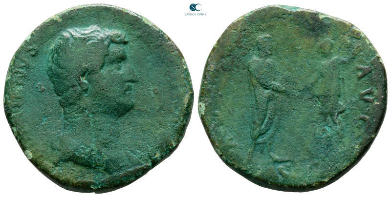 Hadrian AD 117-138. Rome
Sestertius Æ

30 mm, 22,10 g



Fine