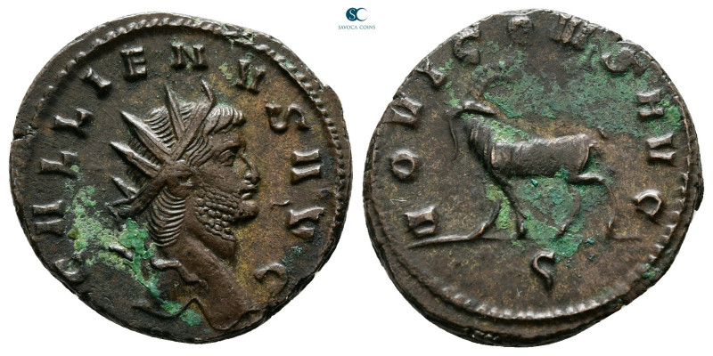 Gallienus AD 253-268. Rome
Antoninianus Æ

21 mm, 4,04 g



Very Fine