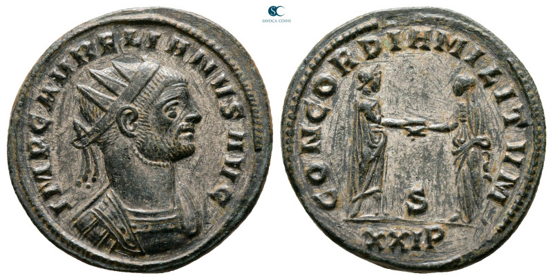 Aurelian AD 270-275. Siscia
Antoninianus Æ

22 mm, 4,08 g



Good Very Fi...