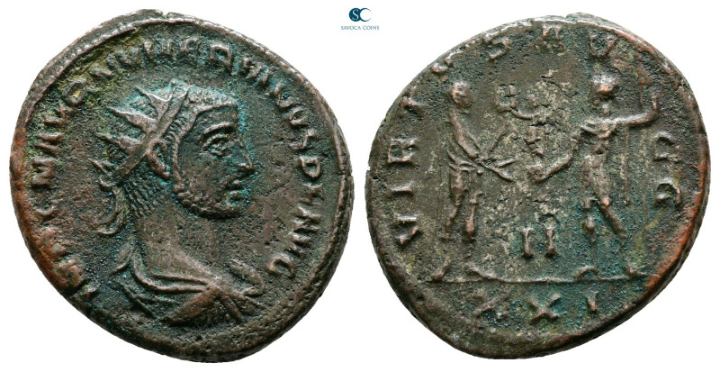 Numerian AD 283-284. Antioch
Antoninianus Æ

22 mm, 5,14 g



Very Fine