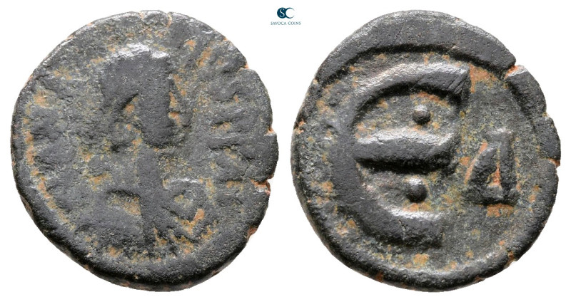 Anastasius I AD 491-518. Constantinople
Pentanummium Æ

15 mm, 1,84 g



...