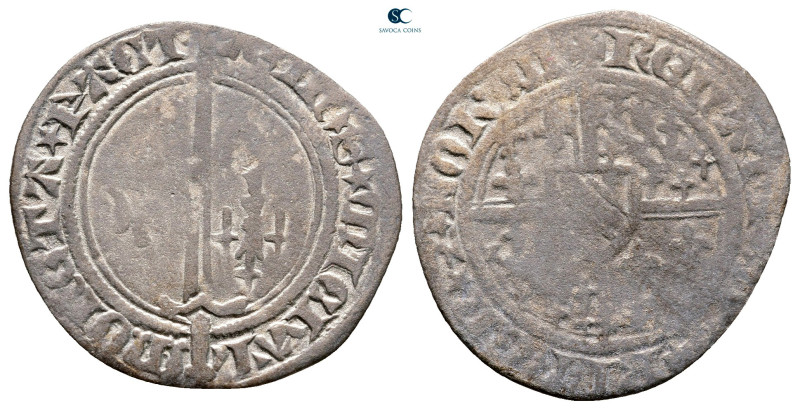 France. Nancy (Lorraine). René I d'Anjou AD 1431-1455. 
Gros AR

23 mm, 1,17 ...