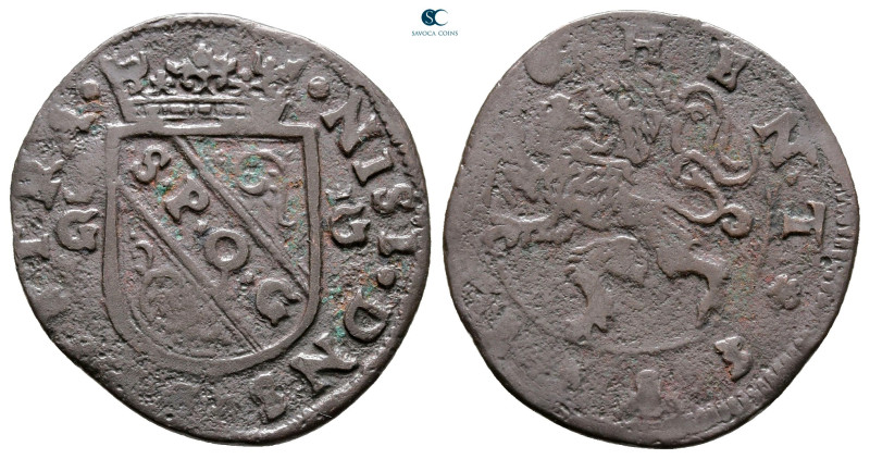 Belgium. Ghent AD 1582-1584. Revolt
6 Mites CU 1583

24 mm, 2,33 g



Ver...