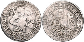 FERDINAND I (1526 - 1564)&nbsp;
1/4 Thaler, 1546, Kutná Hora, Hubaček a Podivický, 6,84g, Hal 57 nepublikovaný ročník&nbsp;

about VF | about VF...