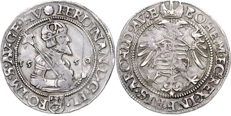 FERDINAND I (1526 - 1564)&nbsp;
1/4 Thaler, 1559, Kutná Hora, Lídl a Ludvík Kar...