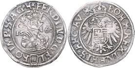 FERDINAND I (1526 - 1564)&nbsp;
1/4 Thaler, 1560, Jáchymov, Puellacher, 7,14g, Hal 139&nbsp;

VF | VF