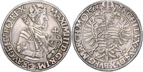 MAXIMILIAN II (1564 - 1576)&nbsp;
60 Kreuzer, 1566, Praha, Harder, 24,44g, Hal 173&nbsp;

VF | VF
