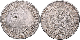 MAXIMILIAN II (1564 - 1576)&nbsp;
60 Kreuzer, 1568, Praha, Harder, 24,28g, Hal 174a&nbsp;

F | VF , vada střížku | planchet defect