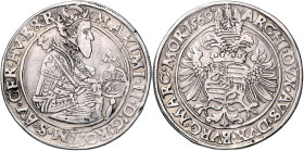 MAXIMILIAN II (1564 - 1576)&nbsp;
60 Kreuzer, 1569, České Budějovice, Gebhart, 24,22g, Hal 242&nbsp;

VF | VF
