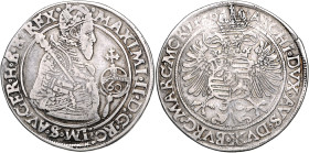 MAXIMILIAN II (1564 - 1576)&nbsp;
60 Kreuzer, 1569, Praha, Harder, 24,21g, Hal 172b &nbsp;

VF | VF