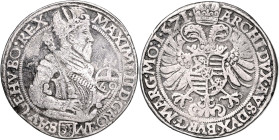 MAXIMILIAN II (1564 - 1576)&nbsp;
60 Kreuzer, 1571, České Budějovice, Gebhart, 23,81g, Hal 244&nbsp;

VF | VF