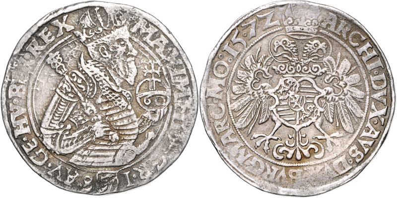 MAXIMILIAN II (1564 - 1576)&nbsp;
60 Kreuzer, 1572, České Budějovice, Gebhart, ...