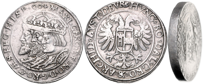 RUDOLF II (1576 - 1612)&nbsp;
2 Thaler, 1590, Jáchymov, Hofmann, 58,15g, Hal 38...