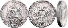 RUDOLF II (1576 - 1612)&nbsp;
2 Thaler, 1590, Jáchymov, Hofmann, 58,15g, Hal 387a&nbsp;

VF | VF