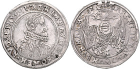 RUDOLF II (1576 - 1612)&nbsp;
1/2 Thaler, 1582, České Budějovice, Schönfeld, 14,25g, Hal 433&nbsp;

VF | VF