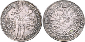RUDOLF II (1576 - 1612)&nbsp;
1/2 Thaler, 1602, Praha, Lasanz, 13,41g, Hal 316&nbsp;

VF | VF