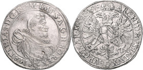 MATTHIAS II (1608 - 1619)&nbsp;
1 Thaler, 1618, Praha, Hübmer, 28,41g, Hal 502&nbsp;

VF | VF , stopy koroze | trace of corrosion