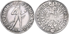 FERDINAND II (1617 - 1637)&nbsp;
1/4 Thaler, 1630, Praha, du Bois, 7,08g, Hal 756&nbsp;

about EF | about EF , stopa po oušku, drobná vada střížku ...