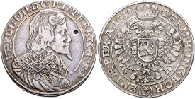 FERDINAND III (1637 - 1657)&nbsp;
1/2 Thaler, 1639, Praha, Wolker, 14,23g, Hal 1173&nbsp;

VF | VF , úder v ploše | stroke on the surface