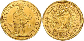 CHARLES VI (1711 - 1740)&nbsp;
1 Ducat, 1732, NB, 3,46g, Her 185&nbsp;

EF | about UNC