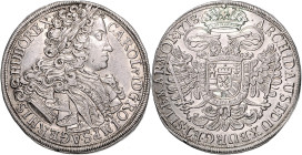 CHARLES VI (1711 - 1740)&nbsp;
1 Thaler, 1718, Praha, Scharff, 28,68g, Hal 1818&nbsp;

about EF | EF