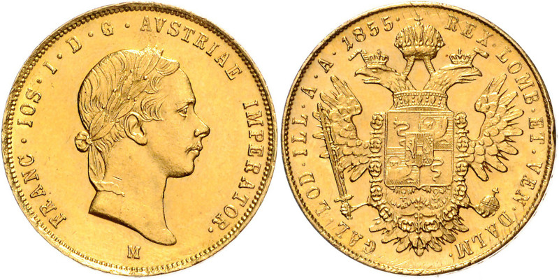 FRANZ JOSEPH I (1848 - 1916)&nbsp;
1 Sovrano, 1855, M, 11,32g, Früh 1850&nbsp;...