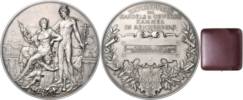 FRANZ JOSEPH I (1848 - 1916)&nbsp;
Silver medal Honorary Prize of the Reichenbe...