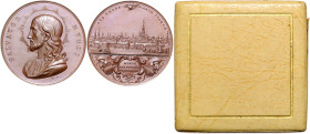 FRANZ JOSEPH I (1848 - 1916)&nbsp;
AE medal Salvator Mundi, original box, b. l. , 21,66g, 34 mm, K. Lange, &nbsp;

UNC | UNC