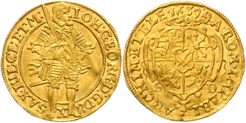 JOHANN GEORG I (1611 - 1656)&nbsp;
1 Ducat, 1639, 3,42g, Fr 2684&nbsp;

EF | ...