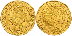 JOHANN GEORG I (1611 - 1656)&nbsp;
1 Ducat, 1639, 3,42g, Fr 2684&nbsp;

EF | EF , zvlněný | wavy