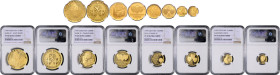 CZECH REPUBLIC&nbsp;
Set of gold coins Charles IV - 10 000 Kč (Founding of the New Town, Prague), 5 000 Kč (Foundiing of Charles University), 2 500 K...