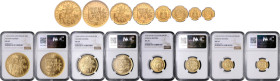 CZECHOSLOVAKIA&nbsp;
Set of gold coins - Ducats of St. Wenceslaus - 10 Ducats, 5 Ducats, 2 Ducats and 1 Ducat, 1938/2022, Kremnica, limitovaný náklad...