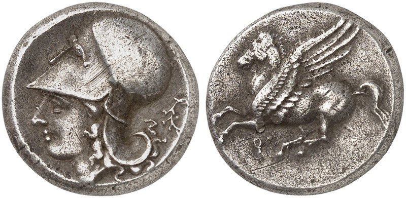 GRIECHISCHE MÜNZEN. KORINTHIA. - Korinthos. 
Stater, 4. Jhdt. v. Chr. Pegasos /...