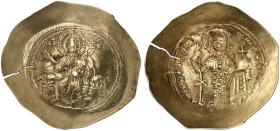 BYZANTINISCHE MÜNZEN. Nikephoros III. Botaniates, 1078 - 1081. 
Ein weiteres, ähnliches Exemplar. Elektron 4,19 g SR, ss