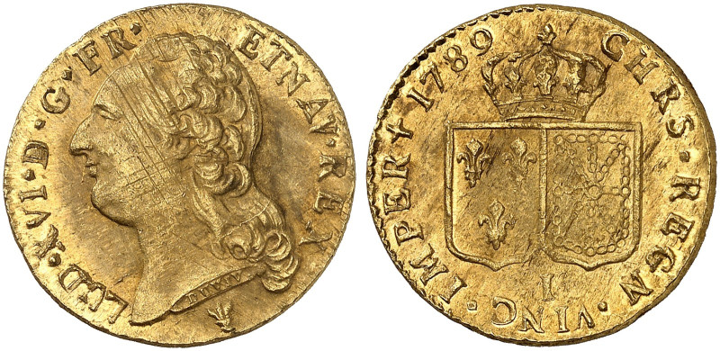 EUROPA. FRANKREICH. - Königreich. Louis XVI., 1774-1792. 
Louis d'or à la tête ...