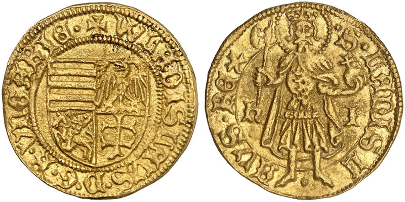 EUROPA. UNGARN. Ladislaus I., 1440-1444. 
Goldgulden o. J. (1441), Hermannstadt...