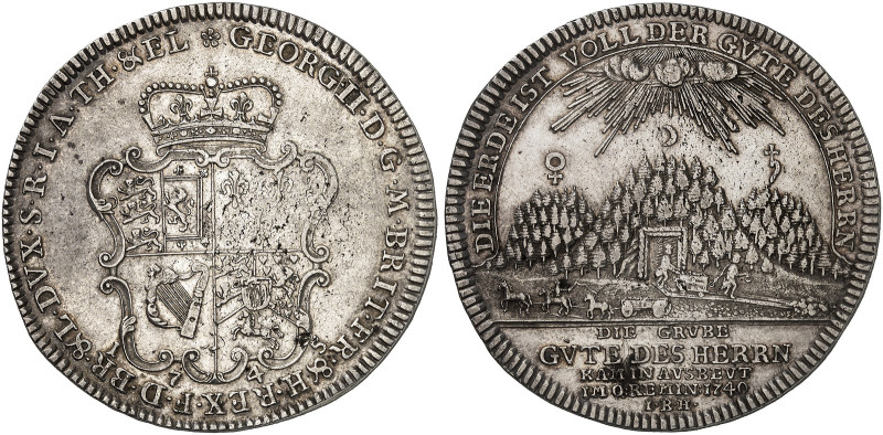 BRAUNSCHWEIG - CALENBERG - HANNOVER. Georg II., 1727-1760. 
Ausbeutetaler 1745,...