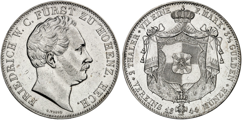 HOHENZOLLERN - HECHINGEN. Friedrich Wilhelm Constantin, 1838-1849. 
Doppeltaler...