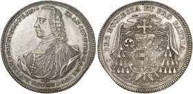 KONSTANZ. - Bistum. Franz Konrad von Rodt, 1750-1775. 
Konventionstaler 1761, Augsburg. Dav. 2190, Forster 408 kl. Rdf., ss - vz