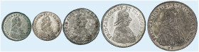 MAINZ. - Erzbistum. Friedrich Karl Joseph von Erthal, 1774-1802. 
Lot von 5 Stück: 1 (2x), 5, 10 Kreuzer 1795, 3 Kreuzer 1796. P. A. 790, - , 787, 79...