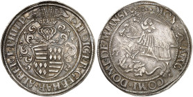 MANSFELD. - VORDERORTLINIE VOR DER TEILUNG. Hoyer VI., Gebhard VII., Albrecht VII. und Philipp II., 1531-1540. 
Taler o. J., Eisleben. Dav. 9479, Tor...