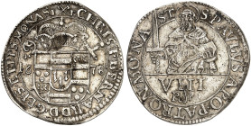 MÜNSTER. - Bistum. Christoph Bernhard von Galen, 1650-1678. 
1/8 Taler 1678, "Blamüser". Schulze 117a ss - vz