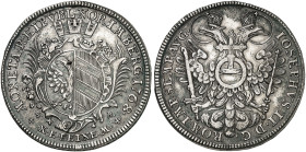 NÜRNBERG. - Stadt. 
Konventionstaler 1768, mit Titel Joseph II., mit Randschrift. Dav. 2498, Kellner 348c, Slg. Erl. 771 ss