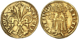 PFALZ. - Alte Kurlinie. Ruprecht I., "der Rote", 1353-1390. 
Goldgulden o. J. (1359-1368), Heidelberg. Friedb. 1966, Slg. Noss 31, Slg. Memmesh. 2109...