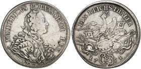 PREUSSEN. Friedrich II., "der Große", 1740-1786. 
Taler 1751, Breslau. Dav. 2583, Olding 28b, v. Schr. 182 Kr., f. ss