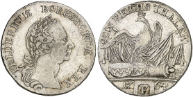 PREUSSEN. Friedrich II., "der Große", 1740-1786. 
Taler 1764, Magdeburg. Dav. 2588, Olding 120, v. Schr. 504 winz. Sfr., ss