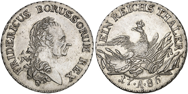 PREUSSEN. Friedrich II., "der Große", 1740-1786. 
Taler 1786, Berlin, "Sterbeta...