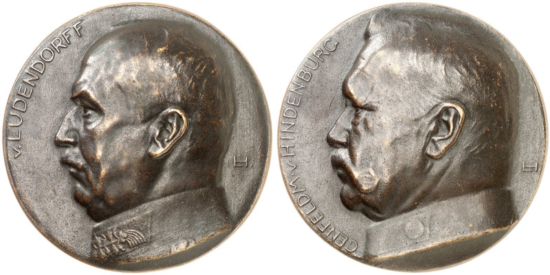 ZEITGESCHICHTE. 
Bronzegußmedaille o. J. (von L. Habich, 69,2 mm). Brustbild vo...